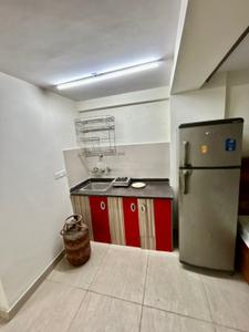 Kitchen Image of 325 Sq.ft 1 RK Builder Floor for rent in Lajpat Nagar New Delhi for Rs. 27000