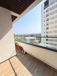 Balcony Image of 2400 Sq.ft 4 BHK Apartment / Flat for rent in VHD Vicenza Highdeck II, Kalali Vadodara for Rs. 110000
