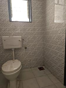 Common Bathroom One Image of 555 Sq.ft 1 BHK Apartment / Flat for rent in DS D S Shivdarshan Apartment, Dhanori Pune for Rs. 18000
