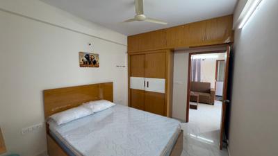 Bedroom Image of 600 Sq.ft 1 BHK Apartment / Flat for rent in Nagavara Bengaluru for Rs. 26000
