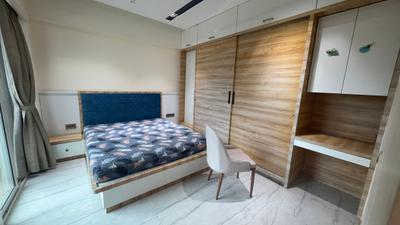 Bedroom Image of 600 Sq.ft 2 BHK Apartment / Flat for rent in Airoli Navi Mumbai for Rs. 65000