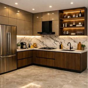 Kitchen Image of 1100 Sq.ft 4 BHK Independent House for sale in Miyan Baza Gorakhpur for Rs. 9500000