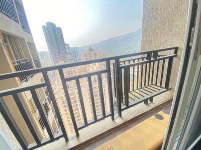Balcony Image of 615 Sq.ft 1 BHK Apartment / Flat for sale in Raunak Bliss, Kasarvadavali Thane for Rs. 6499999