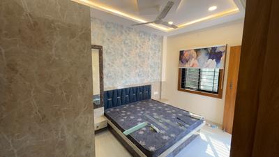 Bedroom Image of 550 Sq.ft 1 BHK Builder Floor for rent in Mahalakshmi Nagar Indore for Rs. 19500