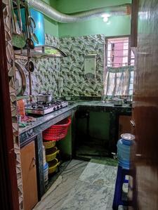 Kitchen Image of 800 Sq.ft 3 BHK Apartment / Flat for sale in Nilanjana Apartment, Haltu Kolkata for Rs. 5000000