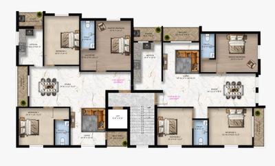 Image of 1528 Sq.ft 3 BHK Apartment / Flat for sale in Saligramam, Chennai for Rs. 17700000