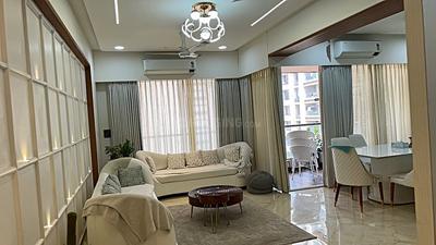 Living Room Image of 1100 Sq.ft 3 BHK Apartment / Flat for sale in Radhe Infinity, Kudasan Gandhinagar for Rs. 16300000