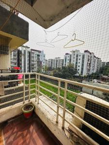 Balcony Image of 550 Sq.ft 1 BHK Apartment / Flat for rent in Earthshastra Nariman Point, Mahalakshmi Nagar Indore for Rs. 15500