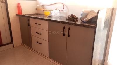 Kitchen Image of 406 Sq.ft 2 BHK Apartment / Flat for rent in Omega Platinum Heights, Bajrang Wadi Rajkot for Rs. 13000