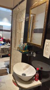 Bathroom Image of 400 Sq.ft 1 RK Builder Floor for rent in Ramesh Nagar New Delhi for Rs. 17000