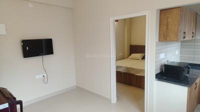 Living Room Image of 450 Sq.ft 1 BHK Apartment / Flat for rent in Nagavara Bengaluru for Rs. 26000