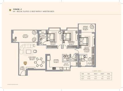Image of 2500 Sq.ft 4 BHK Apartment / Flat for sale in Kolte Patil 24K Sereno, Baner, Pune for Rs. 34000000