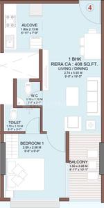 Image of 508 Sq.ft 1 BHK Apartment / Flat for sale in Elite Shubh, Chembur, Mumbai for Rs. 9000000