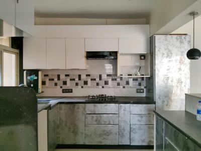 Kitchen Image of 1350 Sq.ft 3 BHK Apartment / Flat for rent in Kasarvadavali Thane for Rs. 42000