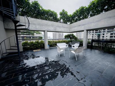 Balcony Image of 9000 Sq.ft 4 BHK Apartment / Flat for sale in Saanvi Skydeck Select by Saanvi Nirman, Ambli Ahmedabad for Rs. 140000000