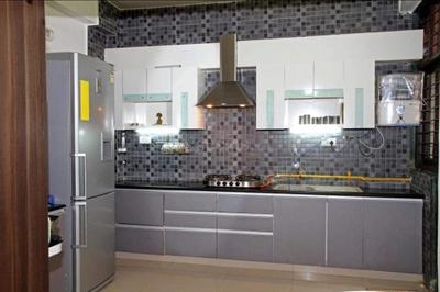 Kitchen Image of 3000 Sq.ft 4 BHK Apartment / Flat for rent in Indraprasth Kadamb, Prahlad Nagar Ahmedabad for Rs. 68000
