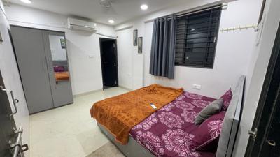 Bedroom Image of 950 Sq.ft 2 BHK Builder Floor for rent in Mahalakshmi Nagar Indore for Rs. 28599