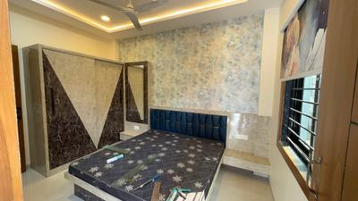 Bedroom Image of 550 Sq.ft 1 BHK Builder Floor for rent in Mahalakshmi Nagar Indore for Rs. 19500