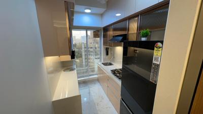 Kitchen Image of 604 Sq.ft 1 BHK Apartment / Flat for sale in Ssvarna Skypark Residences, Goregaon East Mumbai for Rs. 15000000
