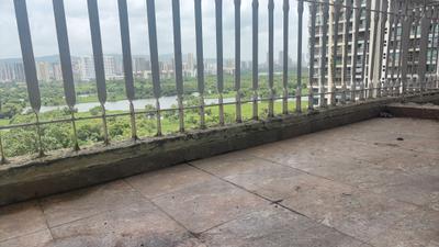 Balcony Image of 1950 Sq.ft 3 BHK Apartment / Flat for rent in Platinum The Springs, Kalamboli Navi Mumbai for Rs. 46000