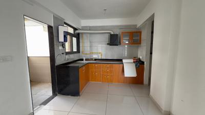 Kitchen Image of 1700 Sq.ft 3 BHK Apartment / Flat for rent in Shiv Shakti Uma Greens, Kudasan Gandhinagar for Rs. 25000