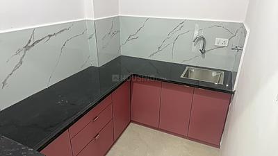 Kitchen Image of 900 Sq.ft 1 BHK Builder Floor for rent in Indra Puri Colony Indore for Rs. 16000