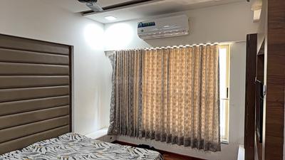 Bedroom Image of 1080 Sq.ft 2 BHK Apartment / Flat for rent in Adani The Meadows, Shantigram Ahmedabad for Rs. 35000