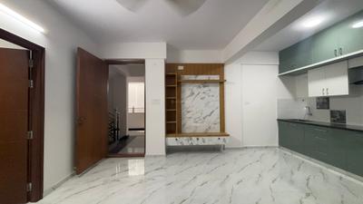 Living Room Image of 658 Sq.ft 1 BHK Apartment / Flat for rent in Whitefield Bengaluru for Rs. 22000