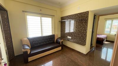 Living Room Image of 850 Sq.ft 1 BHK Apartment / Flat for rent in Bilekahalli Bengaluru for Rs. 22993