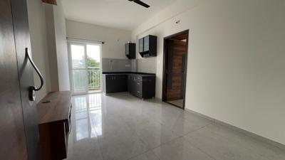 Living Room Image of 600 Sq.ft 1 BHK Apartment / Flat for rent in Whitefield Bengaluru for Rs. 23000