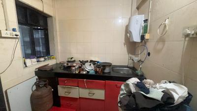 Kitchen Image of 590 Sq.ft 1 BHK Apartment / Flat for rent in Kalwa Thane for Rs. 16000