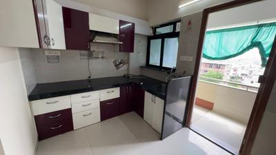 Kitchen Image of 1150 Sq.ft 2 BHK Apartment / Flat for rent in Abhijit Jayanti Nagari 4, Besa Nagpur for Rs. 24000