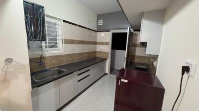 Kitchen Image of 1200 Sq.ft 2 BHK Apartment / Flat for rent in Thanisandra Bengaluru for Rs. 40000