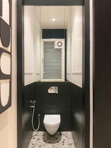 Common Bathroom Image of 720 Sq.ft 1 BHK Apartment / Flat for sale in Gajra Bhoomi Castle Phase I, Shilgaon Thane for Rs. 4700000