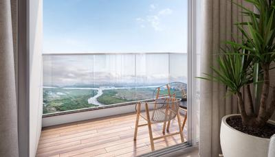 Balcony Image of 590 Sq.ft 2 BHK Apartment / Flat for sale in Rustomjee La Vie, Thane West Thane for Rs. 13386000