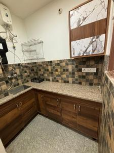Kitchen Image of 650 Sq.ft 1 BHK Builder Floor for rent in Sector 28 Gurgaon for Rs. 25000