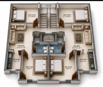 Image of 495 Sq.ft 2 BHK Builder Floor for sale in Laxmi Nagar, New Delhi for Rs. 5500000