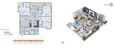Image of 1802 Sq.ft 4.5 BHK Apartment / Flat for sale in Phulnakhara, Cuttack for Rs. 15200000