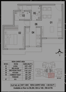 Image of 629 Sq.ft 1 BHK Apartment / Flat for sale in Veer Heights, Thane West, Thane for Rs. 11900000