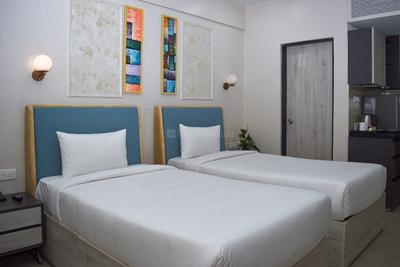 Bedroom Image of 450 Sq.ft 1 RK Studio for rent in Urban Suites, Jagatpura Jaipur for Rs. 22000