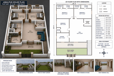 Image of 1800 Sq.ft 3 BHK Independent House for sale in Adhartal, Jabalpur for Rs. 4613222