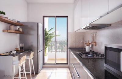 Kitchen Image of 1780 Sq.ft 3 BHK Duplex for sale in Joyville Celestia Phase 2, Shewalewadi Pune for Rs. 14500000