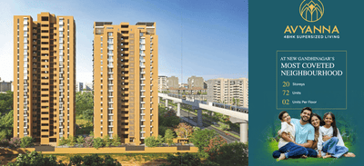 Image of 4050 Sq.ft 4 BHK Apartment / Flat for sale in Avyanna, PDPU Road, Gandhinagar for Rs. 16425000