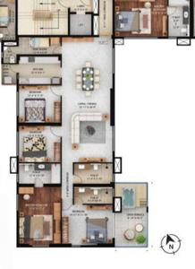 Image of 2038 Sq.ft 3 BHK Apartment / Flat for sale in Salt Lake City, Kolkata for Rs. 40000000