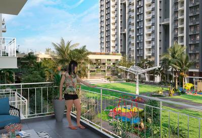 Balcony Image of 732 Sq.ft 2 BHK Apartment / Flat for sale in Merlin Serenia, Baranagar Kolkata for Rs. 7500000