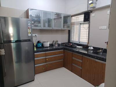 Kitchen Image of 1300 Sq.ft 3 BHK Apartment / Flat for rent in Rosa Bella, Hiranandani Estate Thane for Rs. 45000