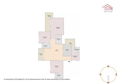 Image of 2043 Sq.ft 3 BHK Apartment / Flat for sale in Prestige Elm Park by Prestige Projects Pvt Ltd, Whitefield, Bengaluru for Rs. 34800000