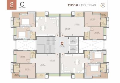 Image of 1745 Sq.ft 3 BHK Apartment / Flat for sale in Pal, Surat for Rs. 8114250