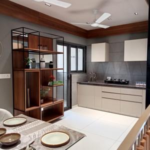 Kitchen Image of 1750 Sq.ft 3 BHK Apartment / Flat for sale in United Serene Elegancy, Bopal Ahmedabad for Rs. 9000000