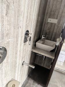 Bathroom Image of 675 Sq.ft 1 BHK Apartment / Flat for rent in Parth Lakeview, Dighe Thane for Rs. 35000